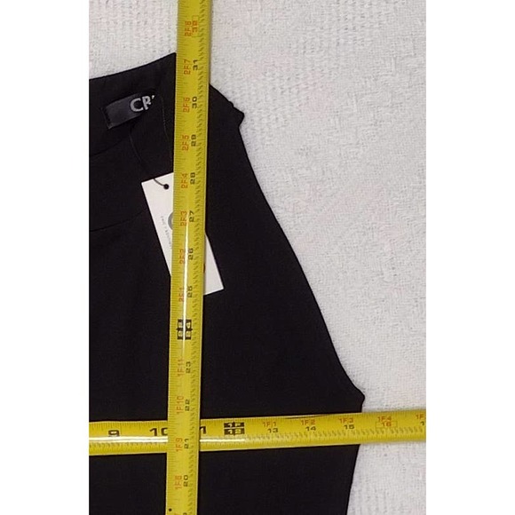 CBR medium black dress womens medium cotton polyester thigh length sleeveless - Picture 6 of 9